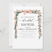 Carte d'invitation de mariage d'hiver à l'aquarell (Devant)