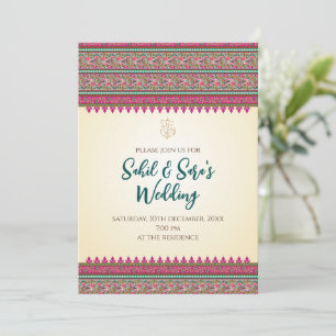 Carte d'invitation de mariage Digital Desi Mariage
