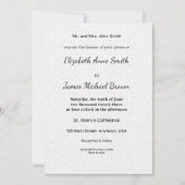 Carte d'invitation de mariage Écriture élégante An (Devant)