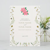 Carte d'invitation de mariage élégante (Debout devant)