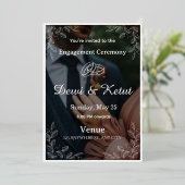Carte d'invitation de mariage élégante (Debout devant)