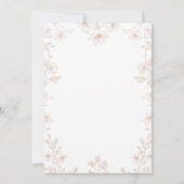 Carte d'invitation de mariage élégante (Dos)