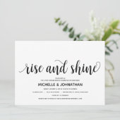 Carte d'invitation de mariage élégante rustique (Debout devant)