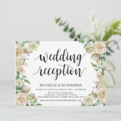 Carte d'invitation de mariage en fuite de printemp (Debout devant)