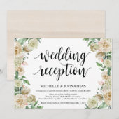 Carte d'invitation de mariage en fuite de printemp (Devant / Derrière)