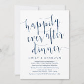 Carte d'invitation de mariage en fuite, Dîner Aprè (Devant)