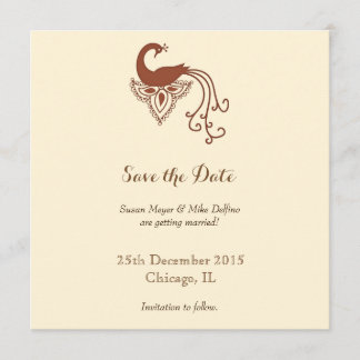 Carte d'invitation de mariage enregistrer la date