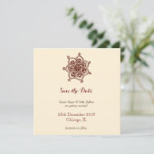 Carte d'invitation de mariage enregistrer la date (Debout devant)