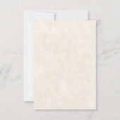 Carte d'invitation de mariage Eucalyptus et or bud (Dos)