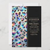Carte d'invitation de mariage exotique et chic tou (Devant)