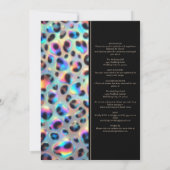 Carte d'invitation de mariage exotique et chic tou (Dos)