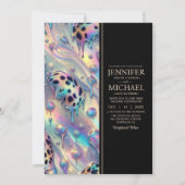 Carte d'invitation de mariage exotique tout-en-un (Devant)