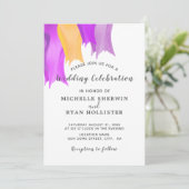 Carte d'invitation de mariage Fleur de Tulipe (Debout devant)