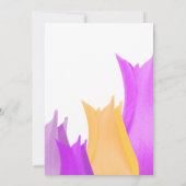 Carte d'invitation de mariage Fleur de Tulipe (Dos)