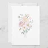 Carte d'invitation de mariage florale Bloom Bouque (Dos)