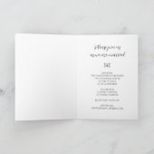 Carte d'invitation de mariage hivernal Snowflake (Intérieur)