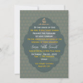 Carte d'invitation de mariage indien de luxe (Devant)