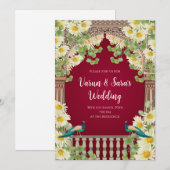 Carte d'invitation de mariage indien Invitations h (Devant / Derrière)