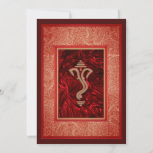 Carte d'invitation de mariage indien traditionnel