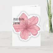 Carte d'invitation de mariage minimaliste (Devant)