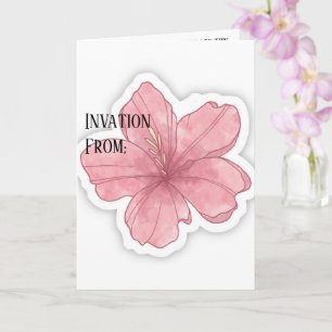 Carte d'invitation de mariage minimaliste
