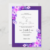 Carte d'invitation de mariage, modèle (Devant)