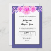 Carte d'invitation de mariage modèle design (Devant)