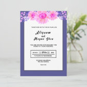Carte d'invitation de mariage modèle design (Debout devant)