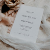 Carte d'invitation de mariage moderne et classe