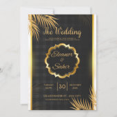 Carte d'invitation de mariage modifiable (Devant)