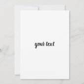 carte d'invitation de mariage noir et blanc opulen (Dos)