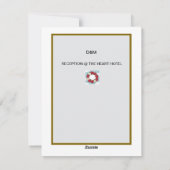 Carte d'invitation de mariage personnalisable pour (Dos)