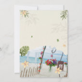 Carte d'invitation de mariage personnalisée minima (Dos)