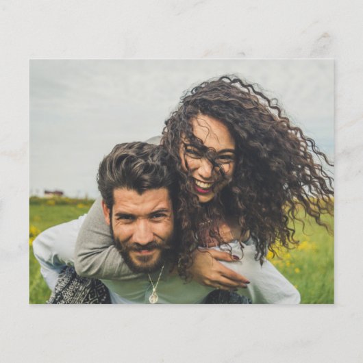 Carte d'invitation de mariage photo avec code QR d (Dos)