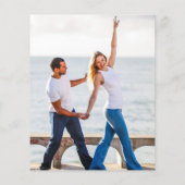 Carte d'invitation de mariage photo budget Code QR (Dos)