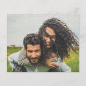 Carte d'invitation de mariage photo budget Code QR (Dos)