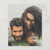 Carte d'invitation de mariage photo budget Code QR (Dos)
