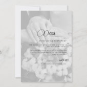 Carte d'invitation de mariage Photo Collage Invita (Dos)