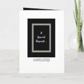 Carte d'invitation de mariage pour frère garçon d' (Dos)