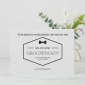 Carte d'invitation de mariage pour proposition de  (Debout devant)