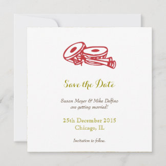 Carte d'invitation de mariage pour sauvegarder la 