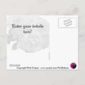 carte d'invitation de mariage rose orange (Dos)