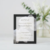 Carte d'invitation de mariage RSVP — Orchidées (Debout devant)