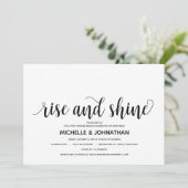 Carte d'invitation de mariage rustique élégant (Debout devant)