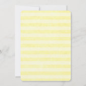 Carte d'invitation de mariage simple au citron à p (Dos)