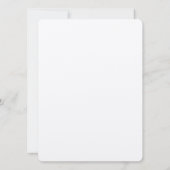 CARTE D'INVITATION DE MARIAGE Style de design de c (Dos)