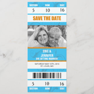 CARTE D'INVITATION DE MARIAGE THÉMATIQUE SPORT/ENR