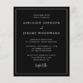 Carte d'invitation de mariage tout-en-un à code QR (Devant)