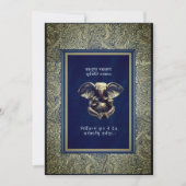 Carte d'invitation de mariage traditionnel indien (Devant)