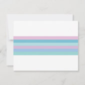 Carte d'invitation de Merci de fête d'anniversaire (Dos)